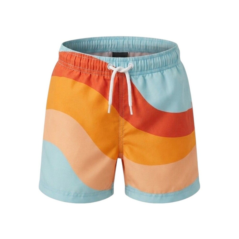Old Navy Kid Blue Orange Red Swimsuit Swim Trunks Adjustable Toddler Boy Size 2T